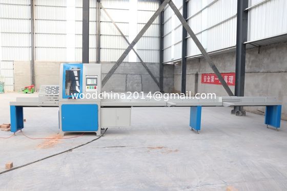 China Keakuratan Tinggi Otomatis CNC Hydraulic Kayu Palet Pemotongan Mesin gergaji Untuk gergaji