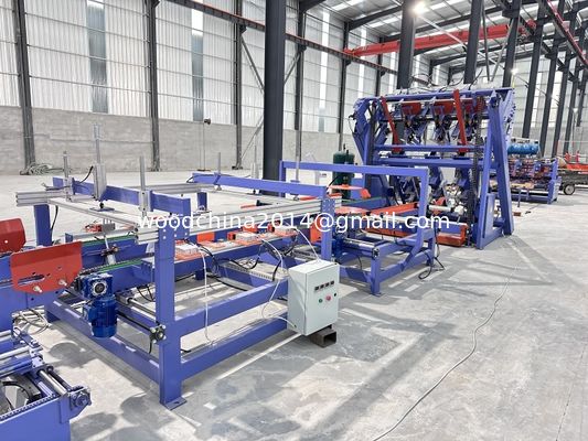 Otomatis Euro Block Palet Kayu Nailing Produksi Line Otomatis Line Untuk Eropa Palet Membuat Mesin
