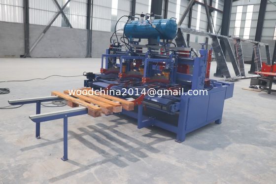 Otomatis Euro Block Palet Kayu Nailing Produksi Line Otomatis Line Untuk Eropa Palet Membuat Mesin