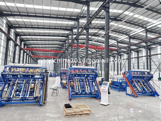 Stringer Mesin Pembuatan Palet Kayu Palet Kayu Mesin Penekanan Otomatis Untuk Membuat Palet Kayu