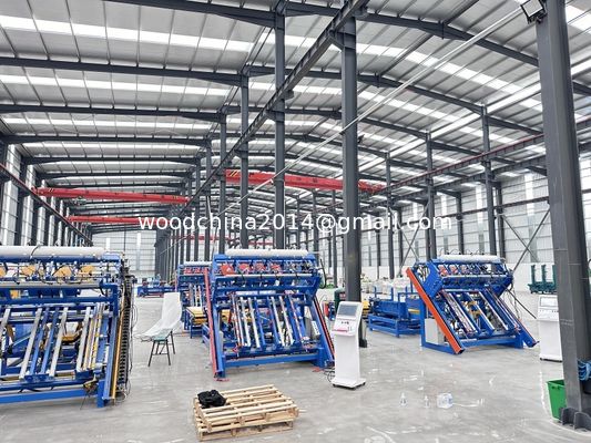 Mesin Pembuat Palet Kayu Stringer Pallets Nailer Palet Kayu Nailing Machine sepenuhnya otomatis