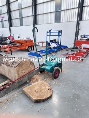 Portable Electric / Gagoline Wood Slasher Big Chain Saw Crosscut Saw Untuk Log Diameter 2,4 Meter