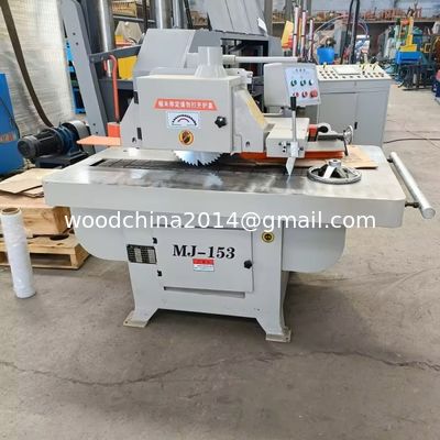 Tinggi Precision Bottom Rip Saw Single Blade Straight Line Rip Saw Tepi gergaji Max 100mm