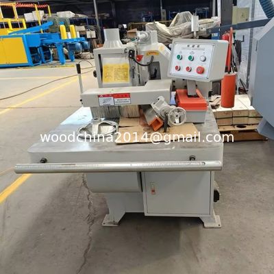 Tinggi Precision Bottom Rip Saw Single Blade Straight Line Rip Saw Tepi gergaji Max 100mm