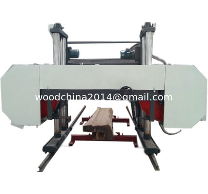 Dia 2500mm CNC Horisontal Otomatis Kayu Bandsaw Mesin Band Saw Untuk Pemotongan Log Afrika