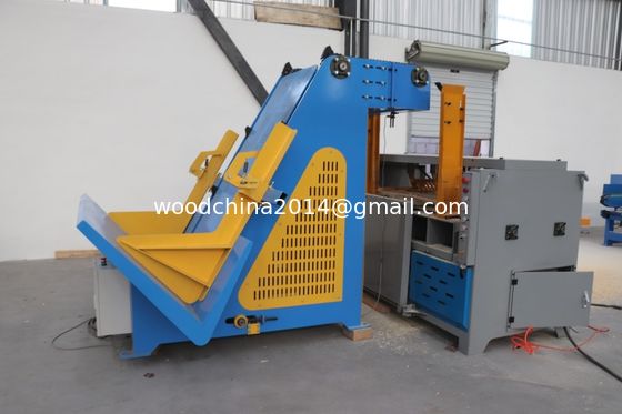 Automatic Double Head Wood Pallet Notcher dengan Sistem Pemanfaatan Otomatis untuk Pabrik Palet
