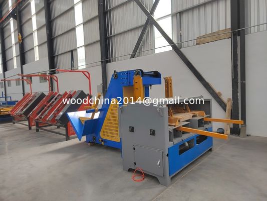 Automatic Double Head Wood Pallet Notcher dengan Sistem Pemanfaatan Otomatis untuk Pabrik Palet