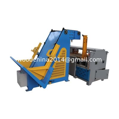 Automatic Double Head Wood Pallet Notcher dengan Sistem Pemanfaatan Otomatis untuk Pabrik Palet