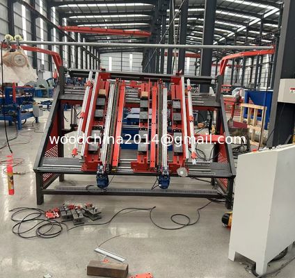 Mesin Penekuk Palet Kayu Semi Otomatis / Garis Produksi Palet Blok Euro