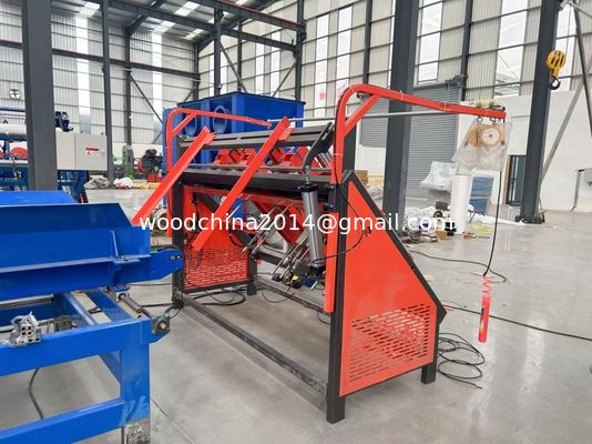 400 pallet/hari Palet Assembling Machine Euro Sawdust Blocks Palet Nailing Machine