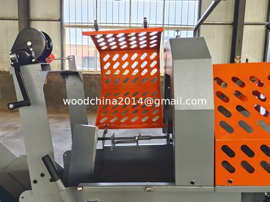 Log Splitter Pertanian Pengerjaan Kayu Dengan 15HP Mesin Bensin Dan Motor Saw 4800rpm