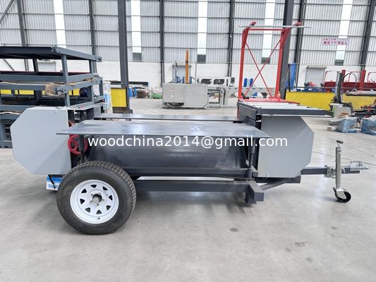 Mobil kayu pallet pemisahan gergaji kayu Tray pallet pemotongan Pembagian mesin daur ulang
