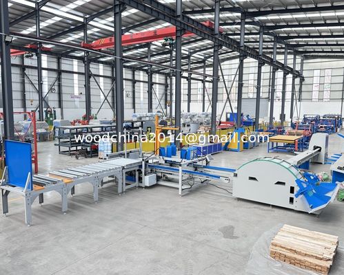 Papan Kayu Mesin tumpukan Kayu Palet otomatis Papan Kayu Pengangkutan Mesin tumpukan