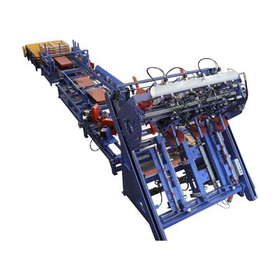 EPAL Automatic Pallet Nailing Machine Line Produksi Nailing Palet Kayu Blok Eropa