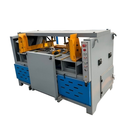 Produsen yang menjual Pallet Notcher Cutter Otomatis Double Head Wood Pallet Notching Machine