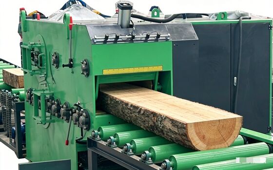 Heavy Duty Multi-Rip Saw dengan Kecepatan Masuk yang Bisa Disesuaikan.