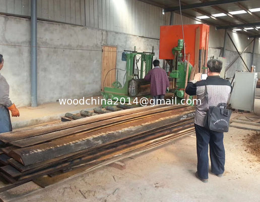 Lumber Sawing Machine Vertical Band Saw Machine with carriage For Sawmill Wood Cutting