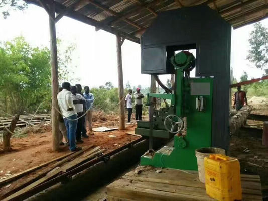 Dia. 1200mm menggergaji CNC Automatic Feeding Vertical Band Sawmill Dengan Log Carriage