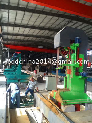 60' 'Tugas berat CNC Mesin gergaji kayu pita vertikal gergaji pabrik Log Commercial Cut Saw untuk kayu