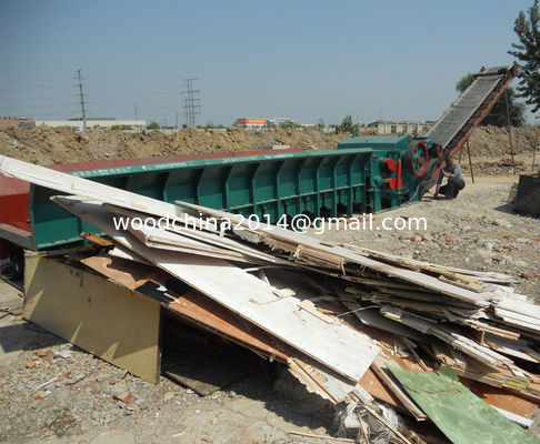 12 Meter Outlet Conveyor Panjang Wood Crusher untuk kebutuhan produksi skala besar