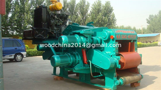 12 Meter Outlet Conveyor Panjang Wood Crusher untuk kebutuhan produksi skala besar
