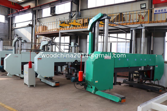 Horizontal Wood Slab Mill Bandsaw Besar 2500mm Max. Log Diameter,Big Cutting Wood Log Bandsaw Mesin