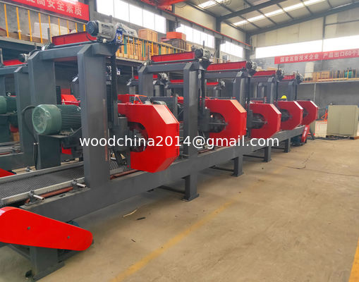 Multi Head Horizontal Resaw Bandsaw,Multi Blade Sawmill Machine 2 3 4 5 6 Kepala Horizontal Resaw Bandsaw
