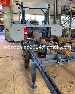 Mobile Bandsaw Mill Wood Sawmill Machine,Wood Cutting Band Sawmill,Diesel Portable Sawmill